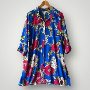 melissa mccarthy seven7 Top Blouse Shirt Size 1X Floral